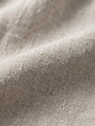 100% linen wide-leg pants with high-rise elastic waistband and front drawstring tie