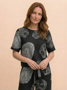 Cotton-linen blend monochrome two-piece set with relaxed fit and breathable fabric
