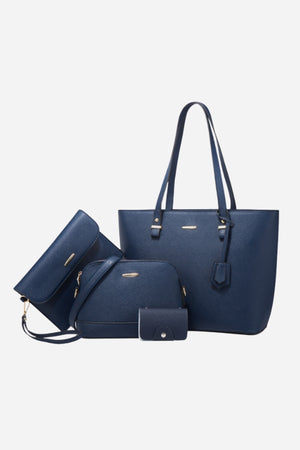 Stylish Women 4-piece Tote Handbag Clutch Stylish Set