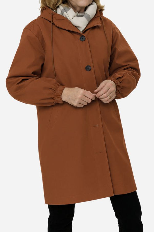 Water Resistant Oversized Hooded Windbreaker Rain Jacket