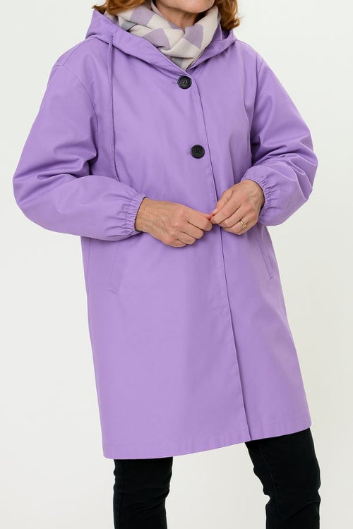 Water Resistant Oversized Hooded Windbreaker Rain Jacket