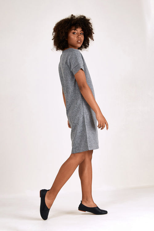 Short Sleeve Shift Dress